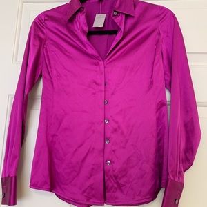 Brand New Ann Taylor Silk Button Down